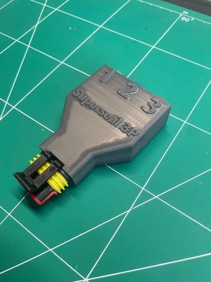 Prüfstecker; 3-polige AMP Superseal; Buchse; Messadapter