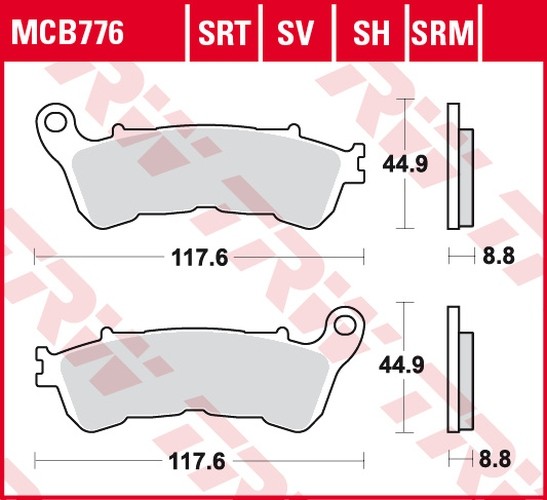 Plaquettes de frein scooter Suzuki UH 200 G Burgman 2007-2013