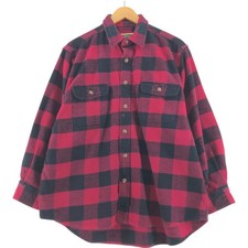 Used Field  Stream buffalo check long-sleeve heavy flannel shirt size XL m...