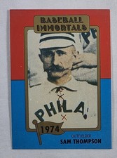 PHILADELPHIA PHILLIES 1980 SSPC SAM THOMPSON #146 NL BASEBALL 1ST PRINTING CARD