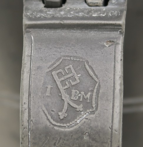 Rustic Pewter Flagon Tankard Marked Johann Temmermann circa 1740 Brennen Germany - Picture 18 of 22