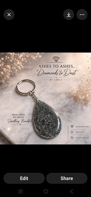 Ashes to Ashes Diamonds to Dust von Carla. einzigartiger personalisierter schmuck