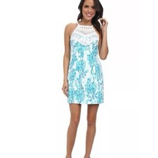 Lilly Pulitzer Pearl Shift in Resort White Back It Up Dress Size 4