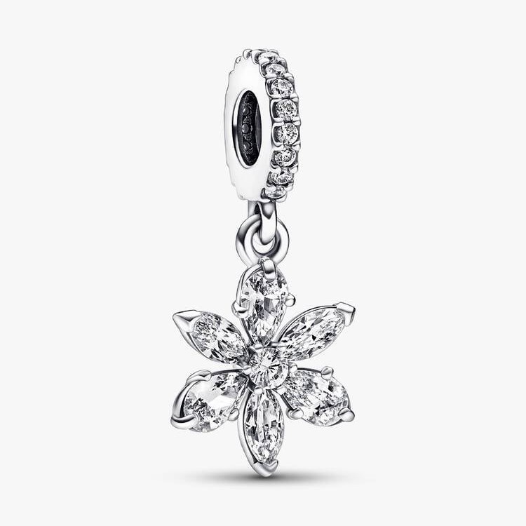 NEW 100% PANDORA Sparkling Herbarium Cluster Dangle Charm 792382C01 NEW WITH BOX