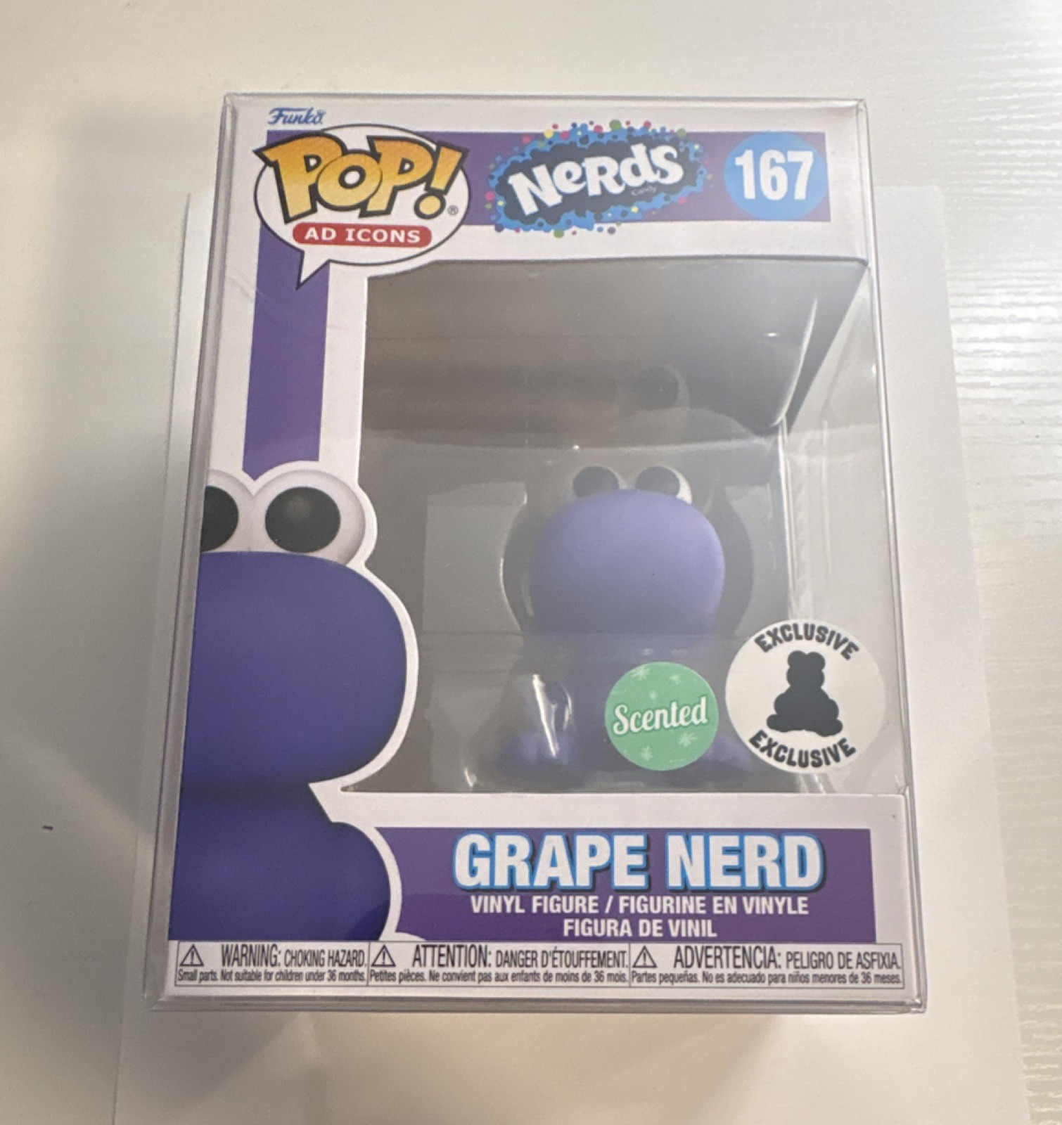 Funko Pop: Grape Nerd #167 exclusivo perfumado (iconos publicitarios)