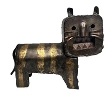 Manuel Felguerez Tiger Sculpture Signed