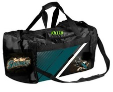 NHL San Jose Sharks Gym Travel Luggage Medium Duffel Bag