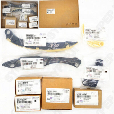 Timing Chain Kit Tensioner Hydraulic Guide For Hyundai Kia 243212G111 243222GGA0