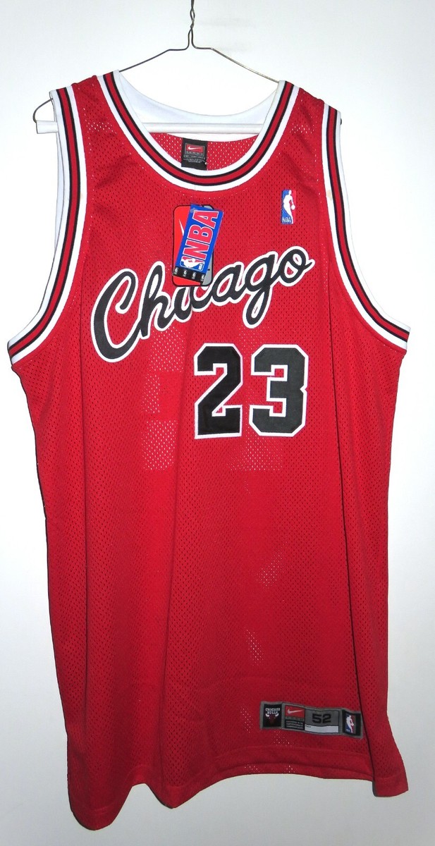 New Nike Authentic Chicago Bulls Michael Jordan #23 Red Jersey 52