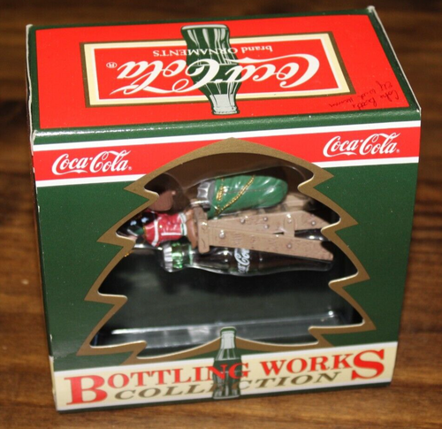 Coca Cola Bottle Works Tops on Refreshment Christmas Holiday Ornament in box