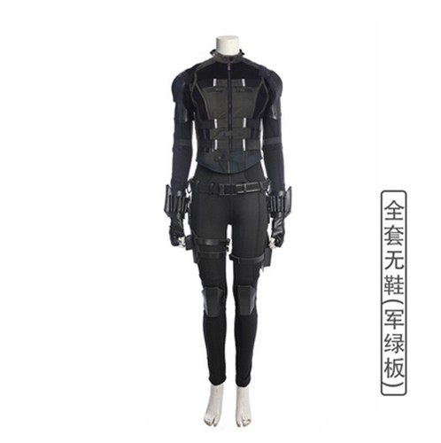 Marvel Comics Black Widow Cosplay Halloween Costume Suit Women's Uniform Outfits - 第 24/24 張圖片