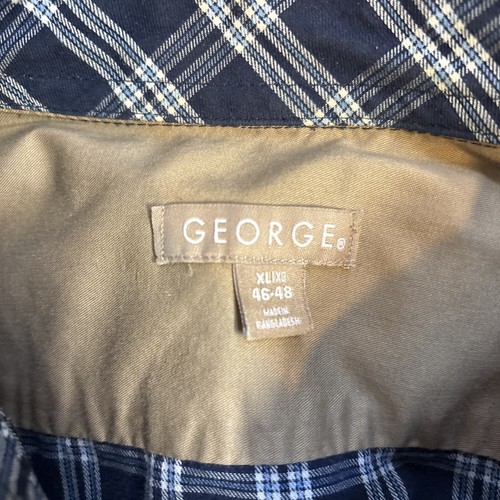 George Shirt Mens XL Lot of 6 Casual Button Down Short Sleeve Plaid Check - Picture 4 of 18