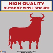 Bull, Die Cut High Quality Vinyl Stickers