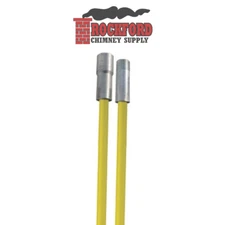 5 ft. Cleaning Rod for 3/8 in. Thread Chimney Brush - Chimney Liner Cleaning Rod