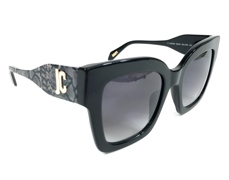 Gafas de sol Just Cavalli SJC019K COL.0700 gruesas negras doradas con lentes grises degradadas Foto 2 de 4