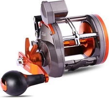 Sougayilang Line Counter Trolling Reel Conventional Level Wind Fishing Reel-thun
