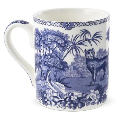Spode Blue Room Aesop's Fable Fine Earthenware Coffee & Tea 16 Oz - Blue/White