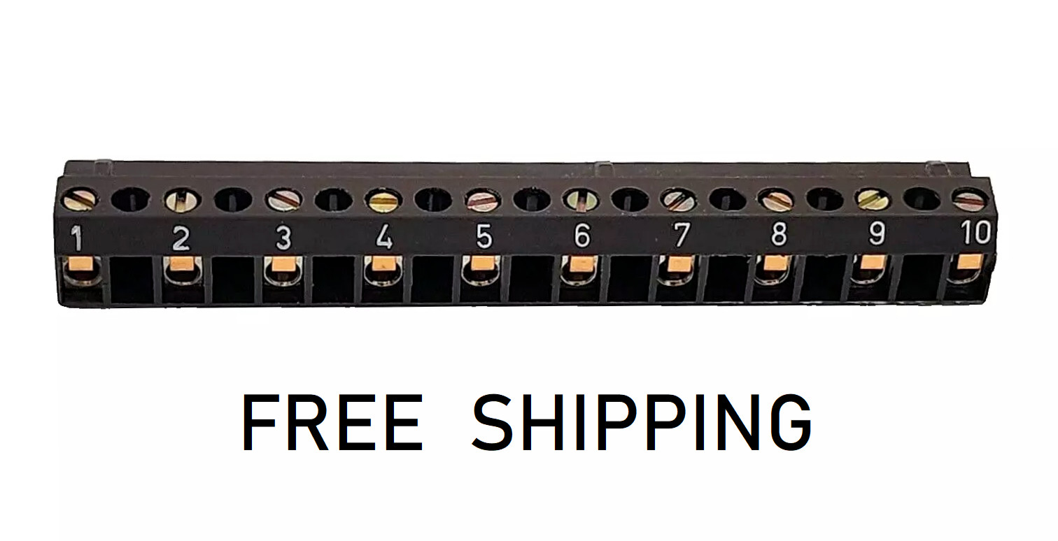 (1x) 10 Pole - 15A - 600V - 12-22 AWG Pluggable Terminal Block - 10mm