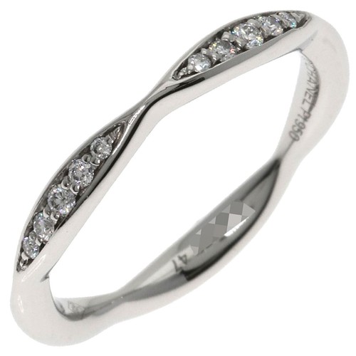 CHANEL Ring Half Eternity Diamond #47 Platinum PT950 - Picture 2 of 6
