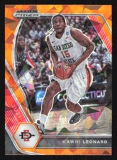 2021 Prizm Draft Picks KAWHI LEONARD Orange Ice card LOS ANGELES CLIPPERS