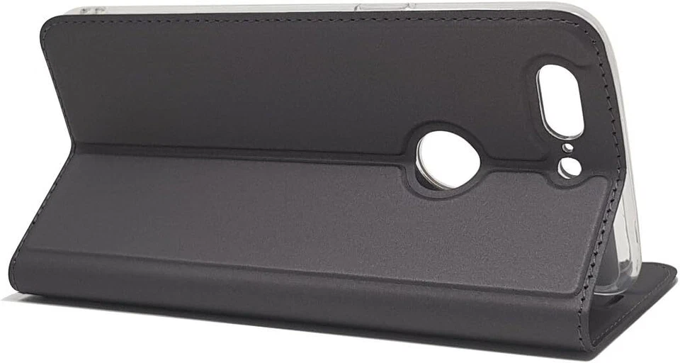 Cover custodia per OnePlus 5T Custodia liscio PU Pelle Antiurto Flip Libro TPU - Immagine 2 di 4