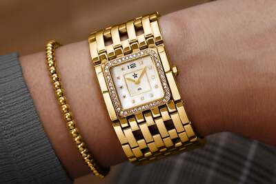 Mr.O von AVA Queen B Guld Damenarmbanduhr NEU&OVP