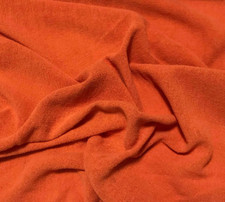 GOLDEN ORANGE Hand Dyed Raw Silk Gauze NOIL Fabric