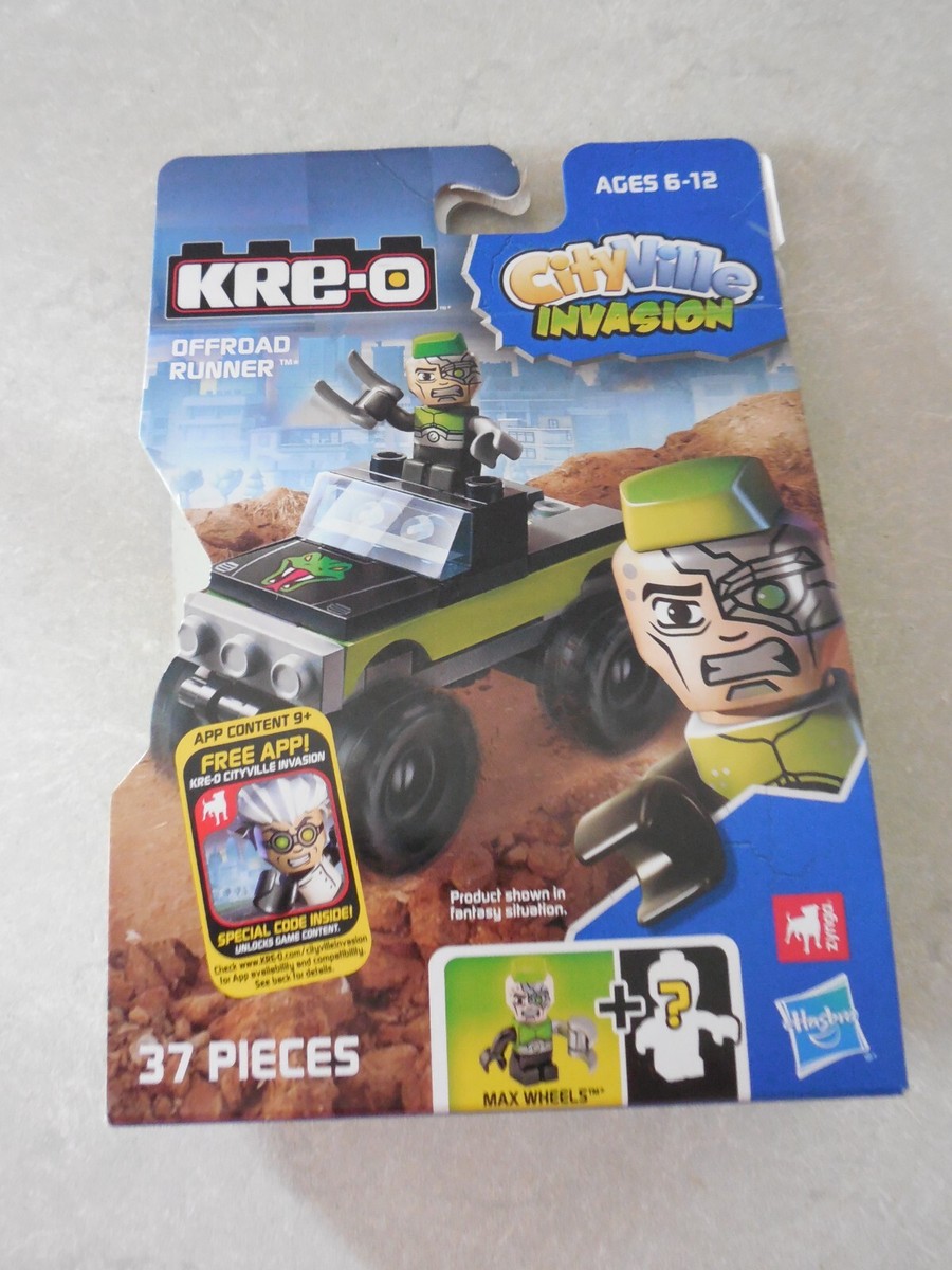 KRE-O CITYVILLE INVASION, OFFROAD RUNNER #A4911, HASBRO, OPEN PACK