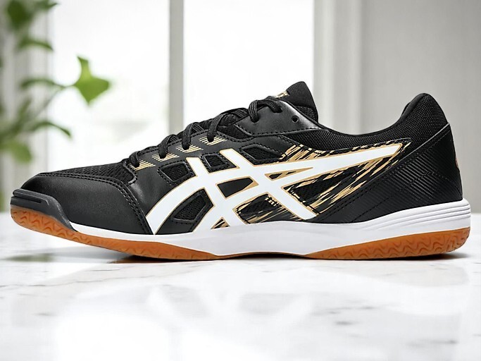 ASICS Attack Hyperbeat 4 1073A056-001 Table Tennis Shoes Black