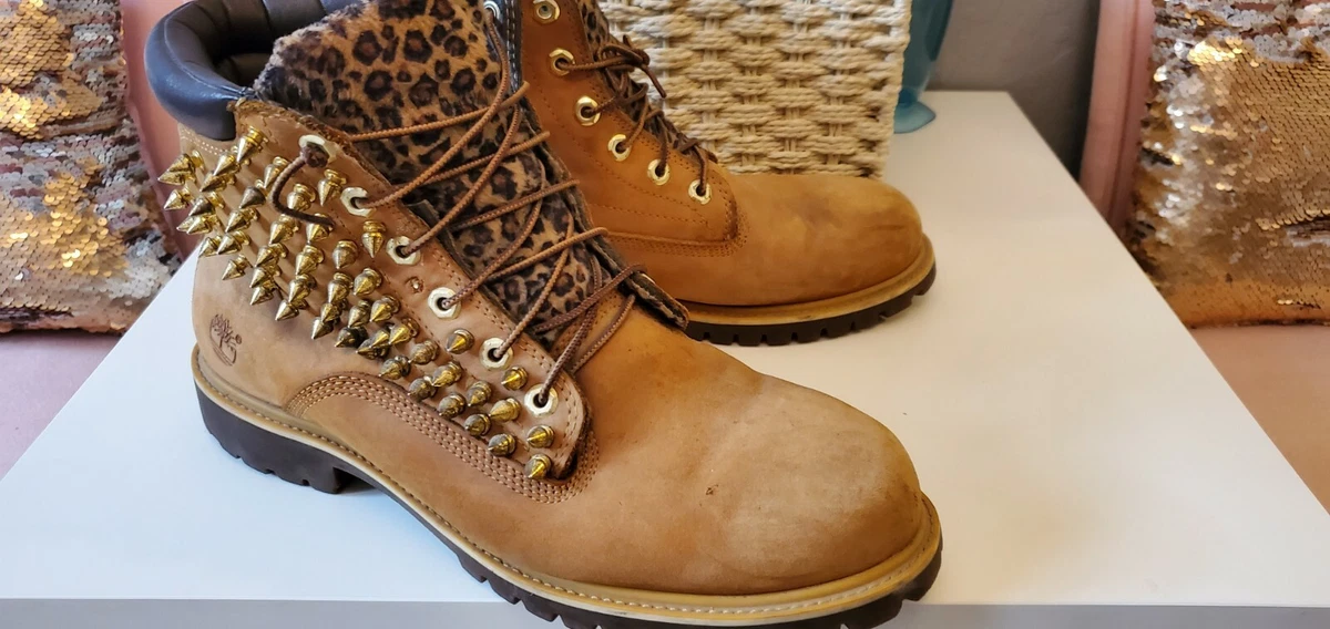 Arabische Sarabo Soms bloemblad Custom Spiked Timberland 6 Inch Premium BOOTS US Size 11 US | eBay