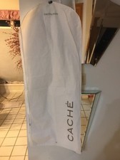 Cache WEDDING DRESS Storage Gown Prom Garment Bag White Zipper Ships N 24h