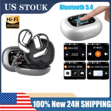 2025 Xp2 Touch Screen OWS Over The Ear Earbuds HD Display Bluetooth 5.4 Heatsets