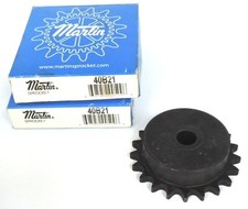 LOT OF 2 NIB MARTIN 40B21 SPROCKETS 21 TEETH .625IN BORE