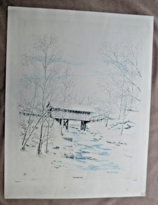 The Bridge Seen, print by Frank Evans (#49/450, 17x22'' Canvas, Signed)
