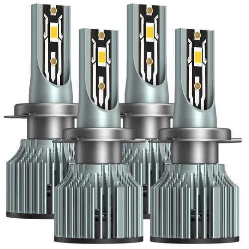 For Mercedes-Benz C250 C300 C350 - 4pc Combo Headlight High Low Beam LED Bulb Q8 - Picture 2 of 13