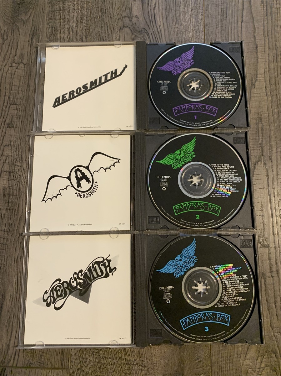 AEROSMITH PANDORA'S BOX MUSIC CD DISCS 1, 2, & 3 USED | eBay
