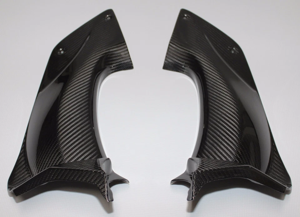 Чехлы воздуховодов для приборной панели 2006–2011 Kawasaki Ninja ZX-14 ZZR1400 — 100% углеродное волокно - Изображение 2 из 4
