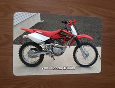 2001 Honda XR100R Motorcycle Dirt Bike Motocross Photo 8x12 Metal Wall Sign