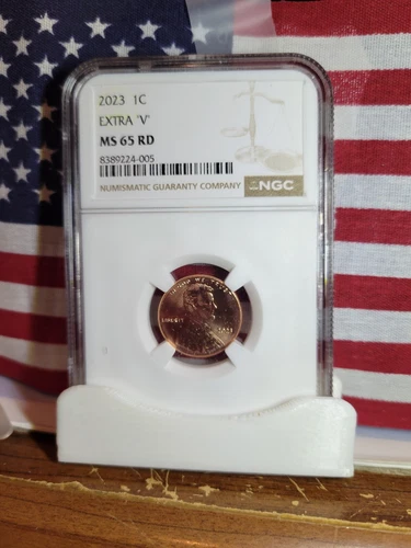 2023 Extra "V"  ""2026 Red Book Estimates Only 3,000 Minted""  **RARE  MS 65 RD*