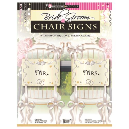 Wedding Boutique Bridge & Groom Chair Signs (BN2240) - Photo 1/1