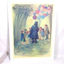 Barbara A. Wood "Balloon Man" Limited Edition Print Signed & Numbered 411/975