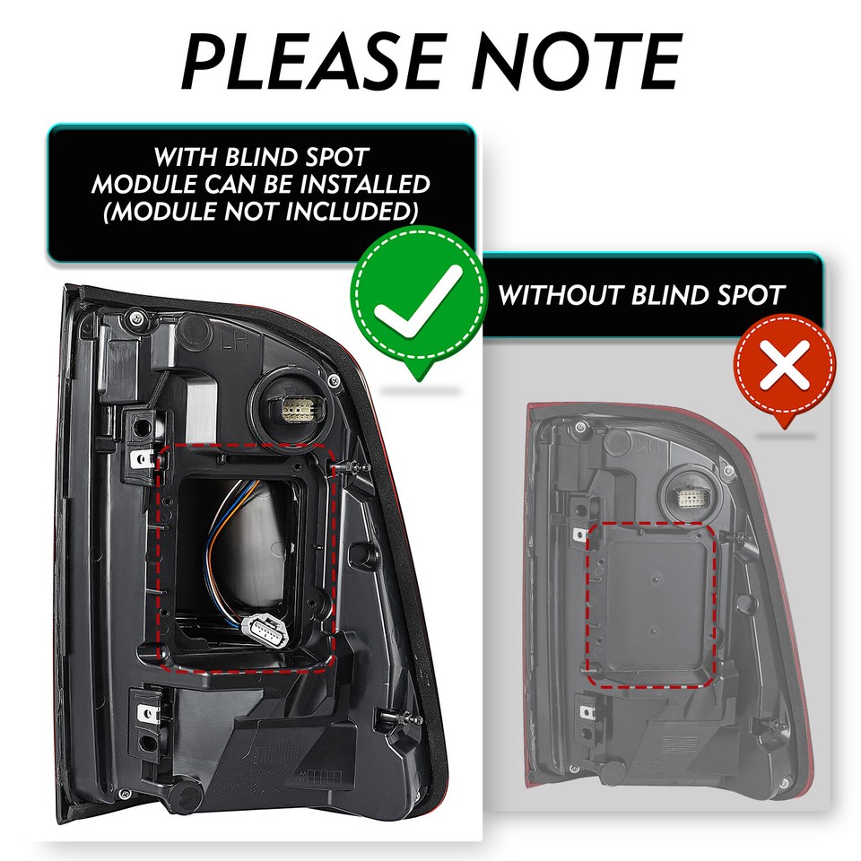 LED Tail Light W/ Blind Spot For 2019-2023 Dodge RAM 1500 Driver ...