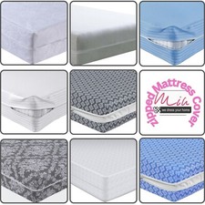 Image of Mattress Protector Zipped Cover Anti Bed Bug Total Encasement Double & King Size
