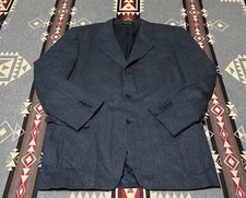 Canali Wool Cashmere Sport Coat Men's 44 Blue BR2