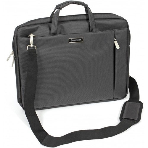 Borsa Notebook 15.6'' Platinet York con Tracolla e Tasche Laterali - Nero - Photo 6/6