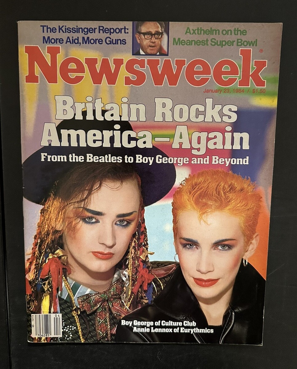 1984 January 23rd NEWSWEEK Magazine, Boy George, Annie Lennox