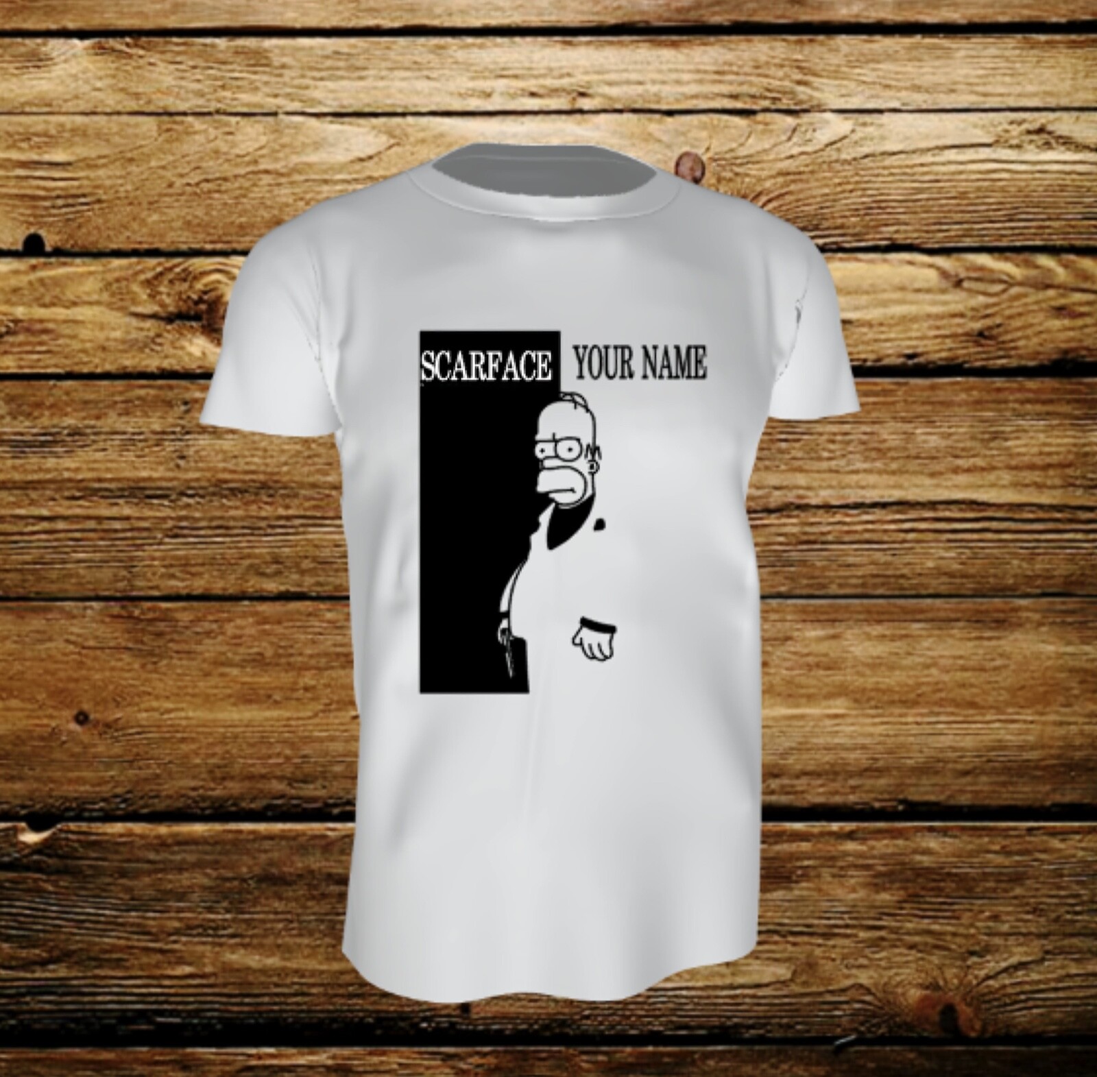 ALTRA Personal scarfase heavy cotton t shirt black print high quality Simson