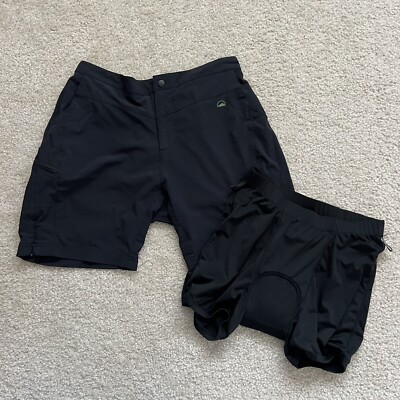 Zoic Mountain Bike Shorts Cycling Padded Black Women's Size
