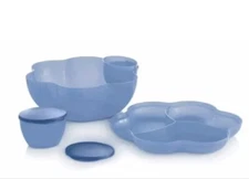 Tupperware Chip 'N Dip Party Set - Blue 