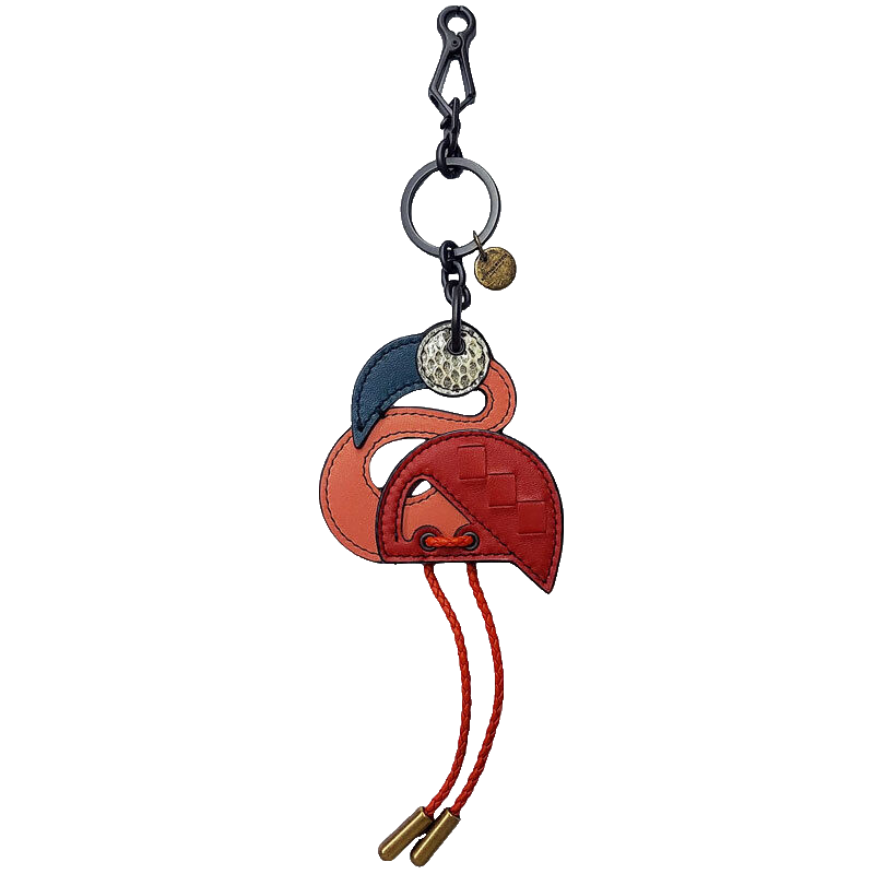 Bottega Veneta Bag Charm Keyring Keychain Bird Motif Pink Leather